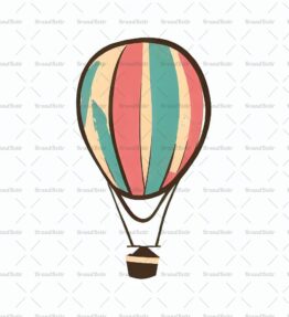 Verspielter Heißluftballon
